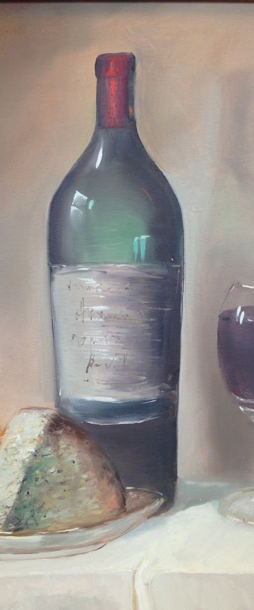 Cheese and wine by Dmytro Yeromenko