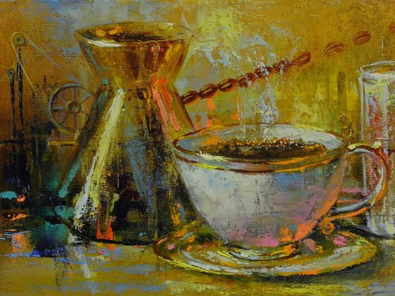 "Morning coffee" - Original art