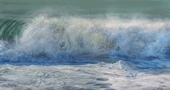 Wave2, 72x36 in