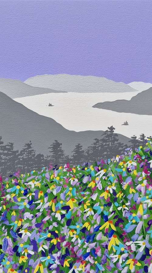 Spring flowers above Glenridding, The Lake District by Sam Martin