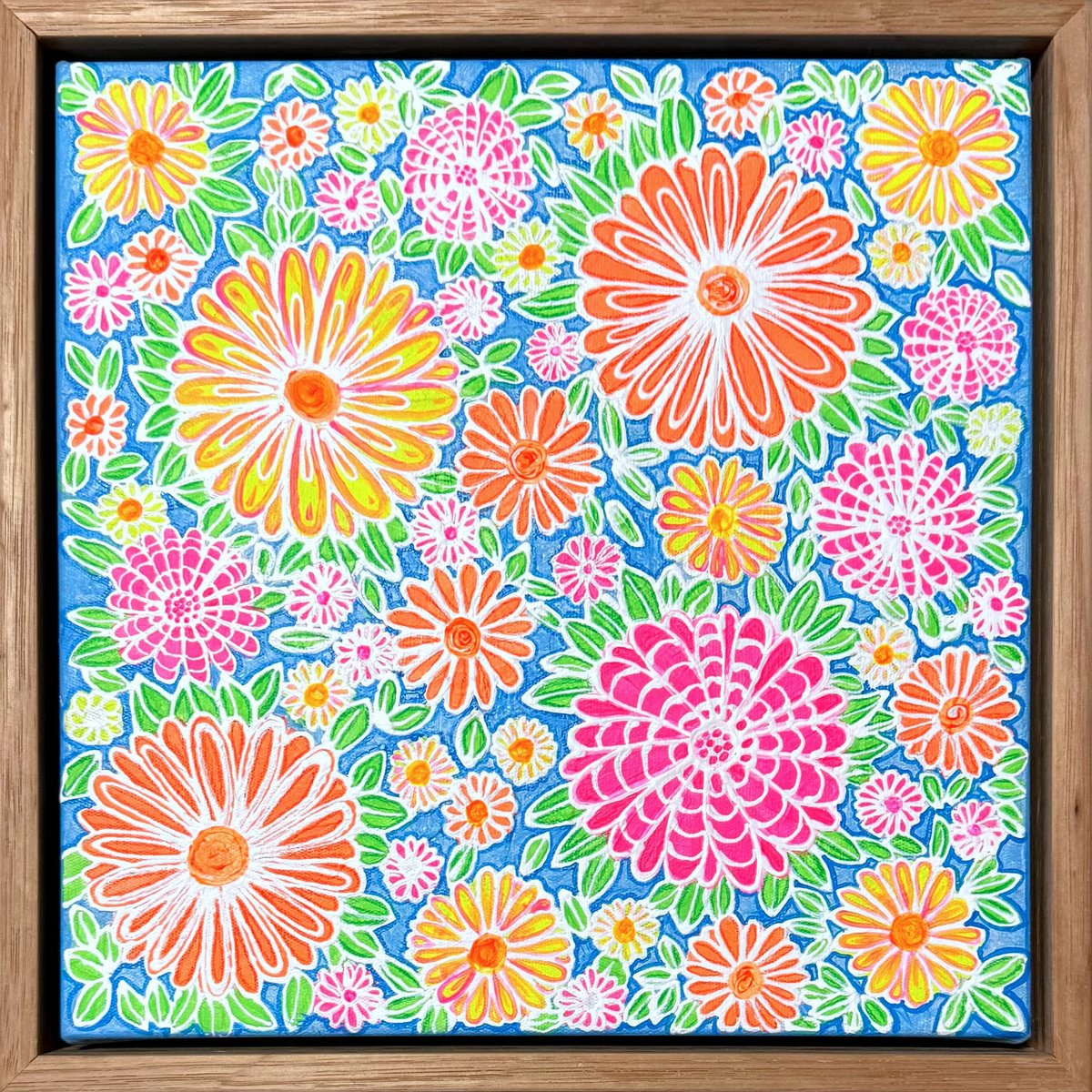 Abstract Landscape Acrylic Painting By Carol Zsolt, 11 X 11, Inspiration 6710 - Cz25002, Original Artwork