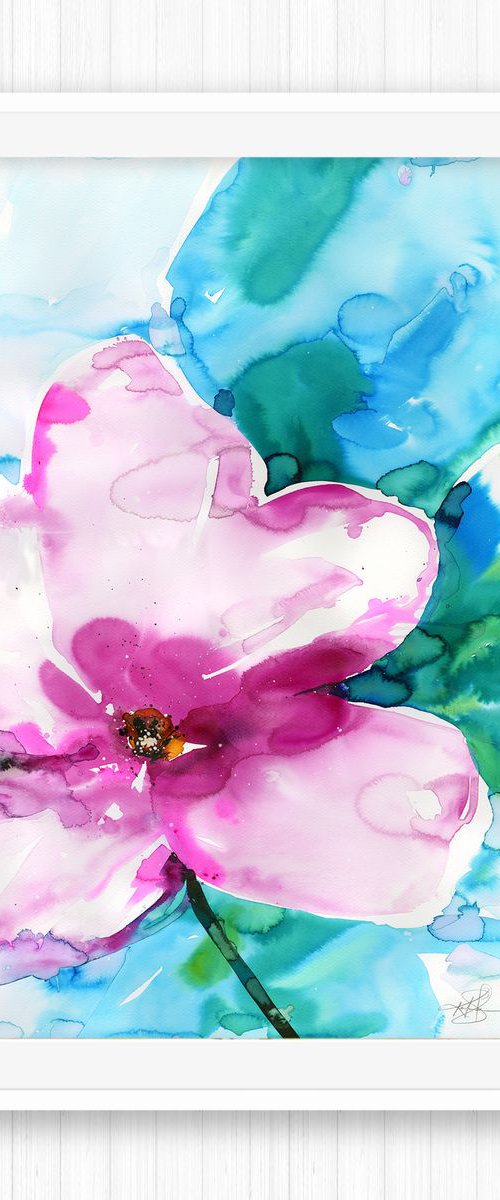 Blooming Love -  Large Flower Painting  by Kathy Morton Stanion by Kathy Morton Stanion
