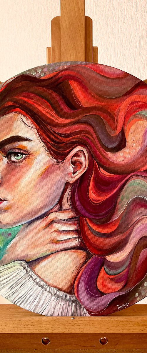 Red waves by Julia Uffizi