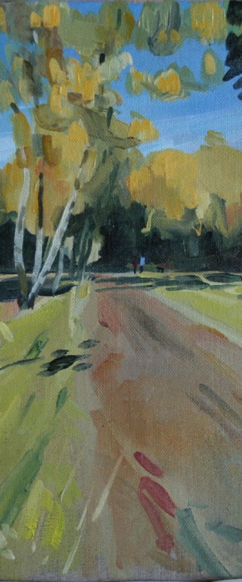 Inner Windmill Road, Wimbledon Common by Katharine Rowe
