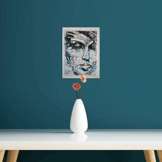 Marble Face- Collage Art