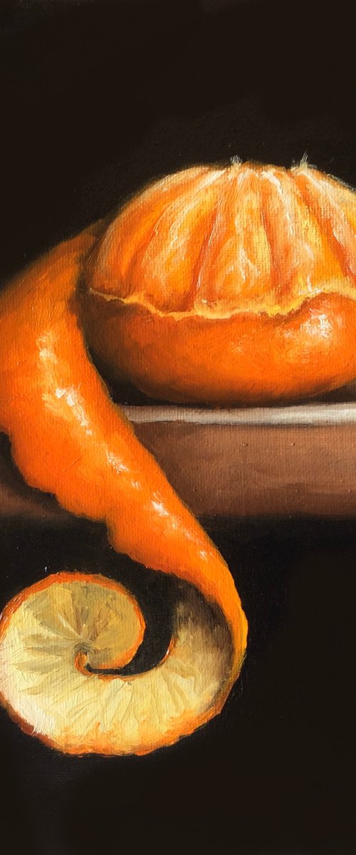 Peeled Clementine by Jane Palmer Art