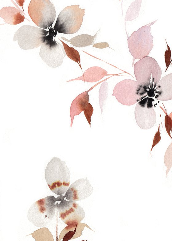 Minimalist Watercolor Florals