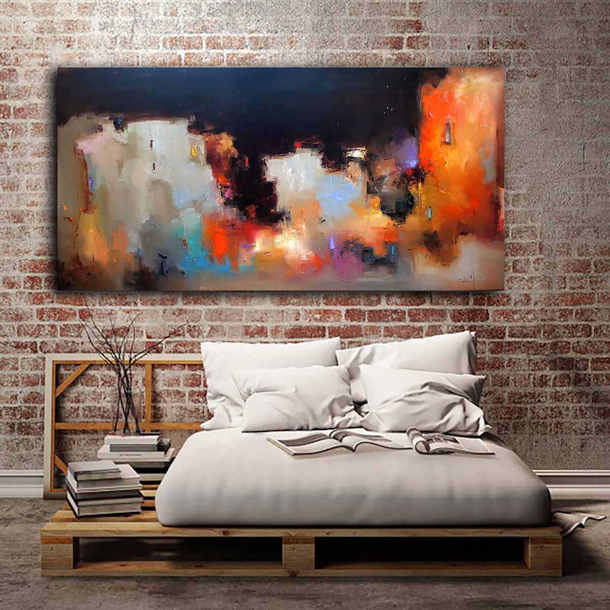 Urban Sparks By Stanislav Lazarov, 79 X 42, Artwork For Sale On Artfinder