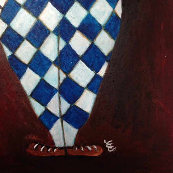 The blue clown