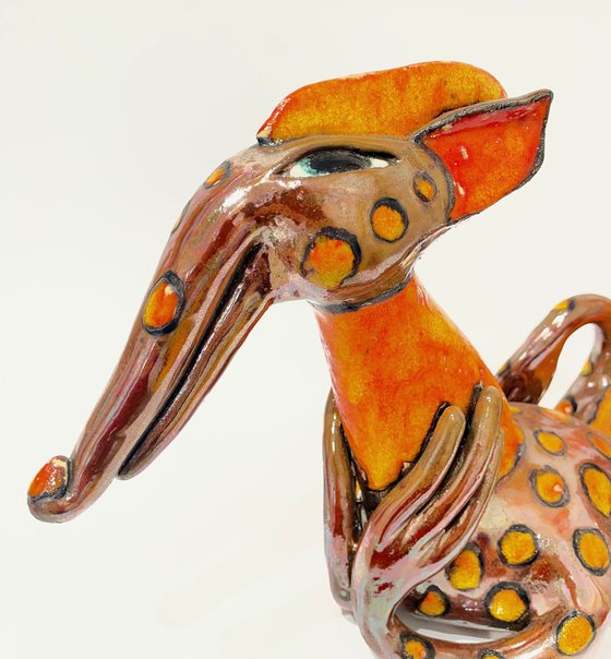 Orange Dotted Dragon