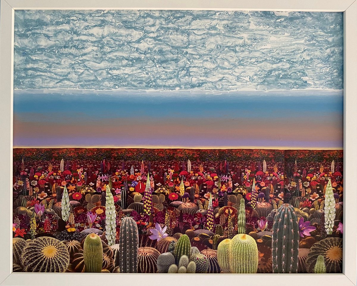 Landscape Painting By Stefano Pallara, 20 X 17", The Thrill And The Hurting N.14, Original Artwork