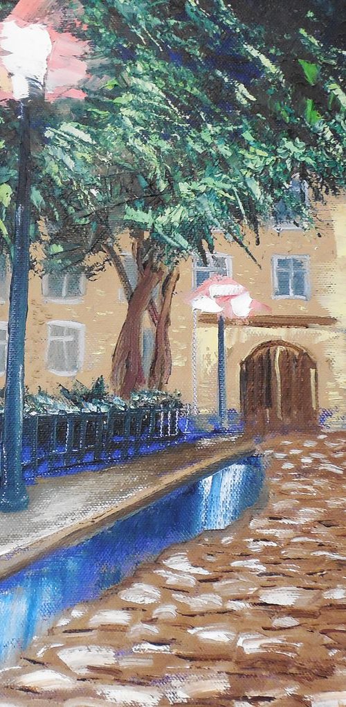 Summer Night in Old City by Dmitry Fedorov