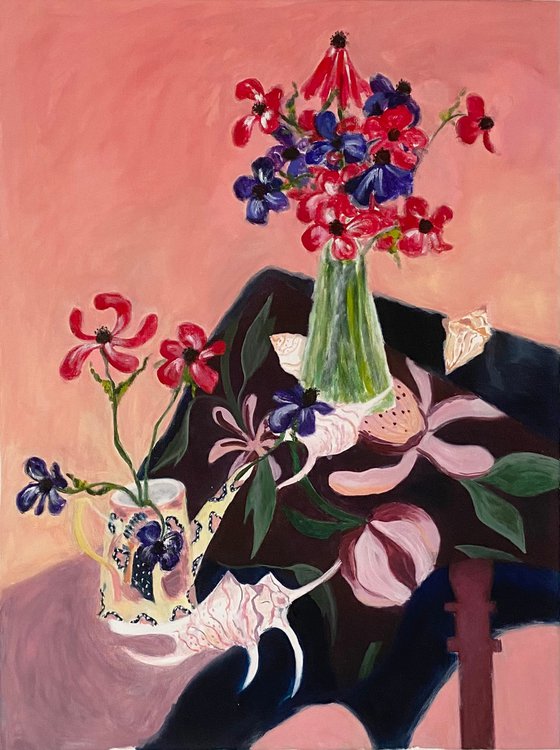 Still life with anemones