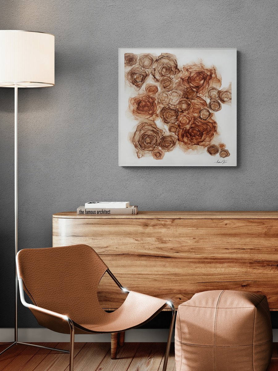Botanica Mocca By Anastacia Kevich, 20 X 20, Artwork For Sale On Artfinder