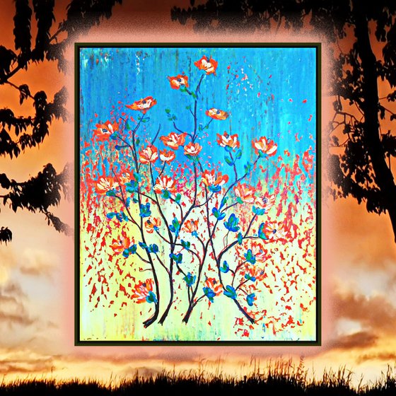 DESERT  FLOWERS,  XL,  framed