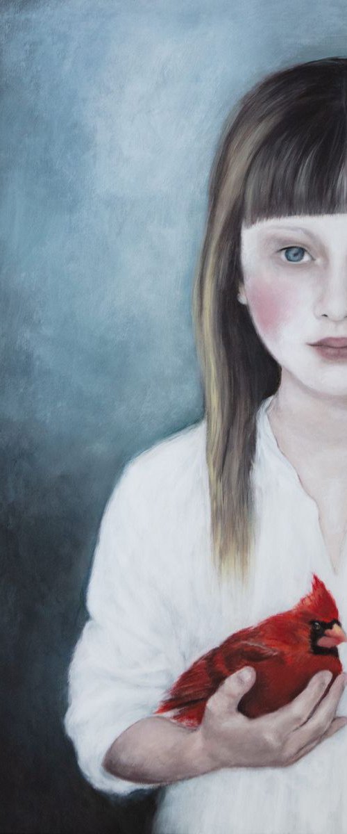 Il cardinale rosso / Red bird by Federica Belloli