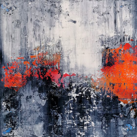 90x90cm. / abstract painting / Abstract 2191