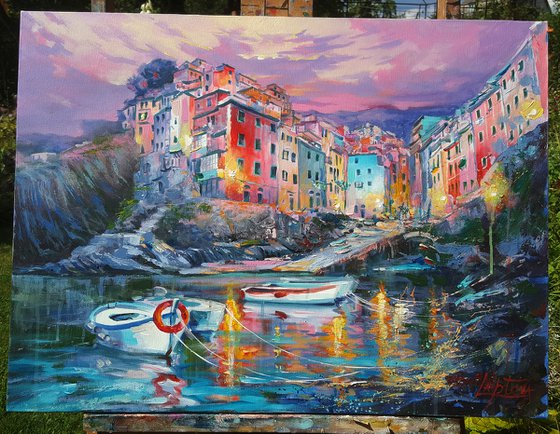 Magical evening in Riomaggiore, Cinque Terre