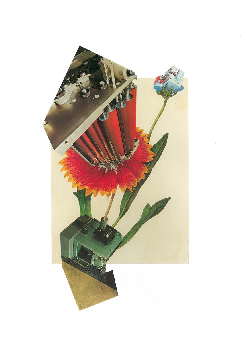 Abstract Collage By Benjamin West, 12 X 17, Rhs Diary Page 4, Original Artwork