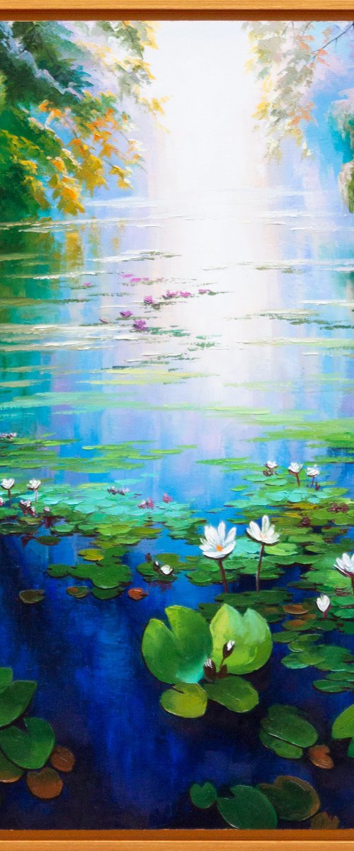 WATER LILIES 09 by Oleksii Vylusk