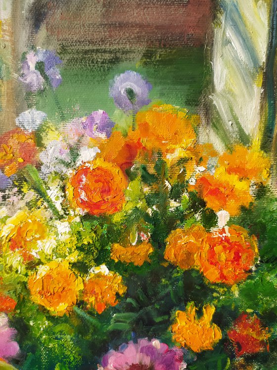 Flowers in the village