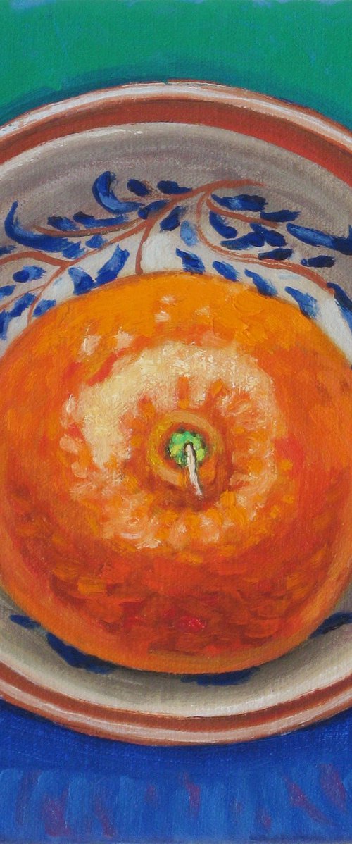 Satsuma in a Bowl by Richard Gibson