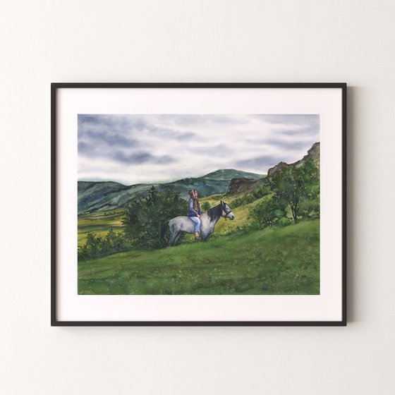 Where the Hills Breathe, 56x76 cm