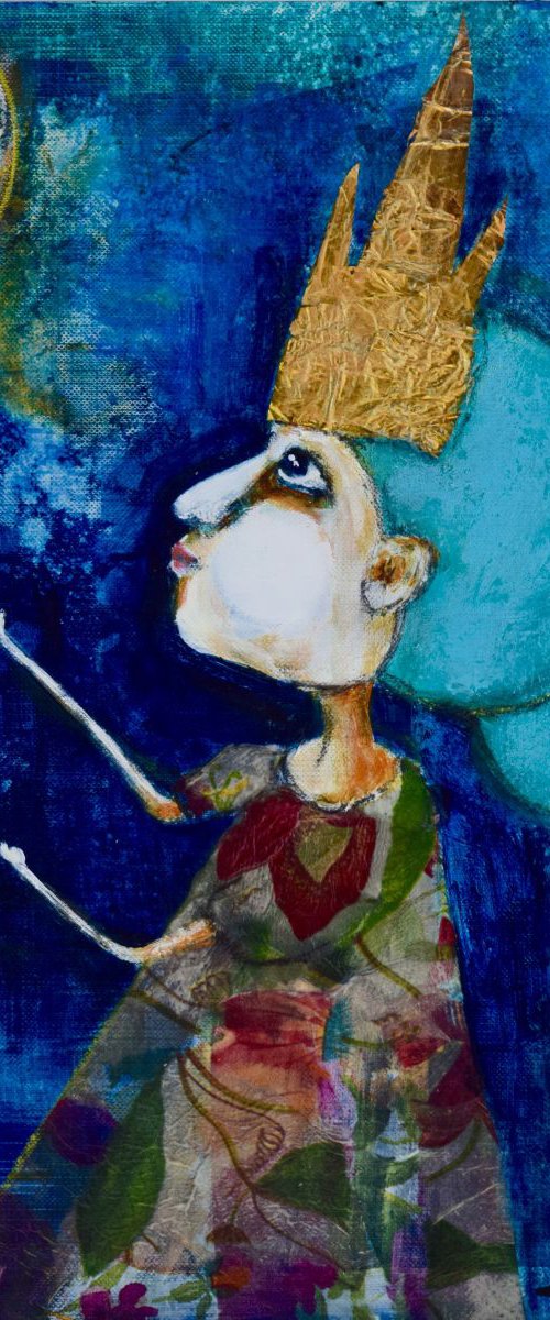 Princess Indu Welcomes the Moon by Lola Jovan