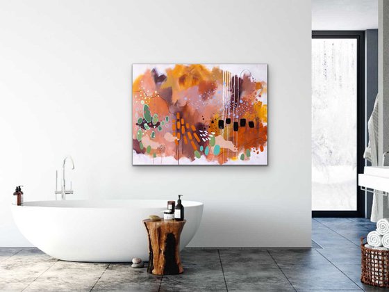 Flagstaff - Original bold abstract on canvas - Ready to hang