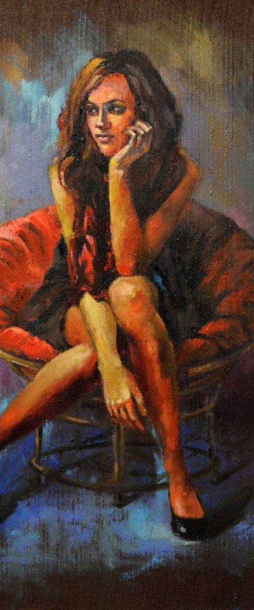 In the brown room by Zhanna Kondratenko