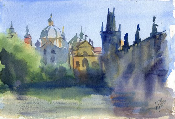 Morning on Charles Bridge