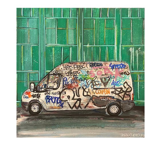 The Van - Original on canvas board