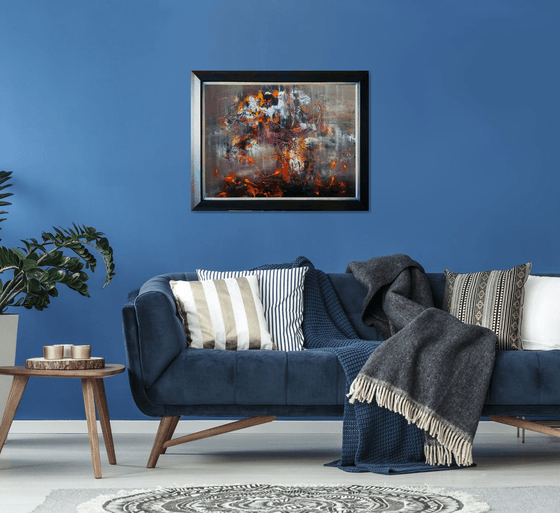 Stunning framed autumun colors ghostlly enigmatic still life by O KLOSKA