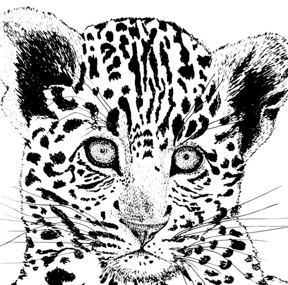 Leopard cub - Gift for animal lovers.