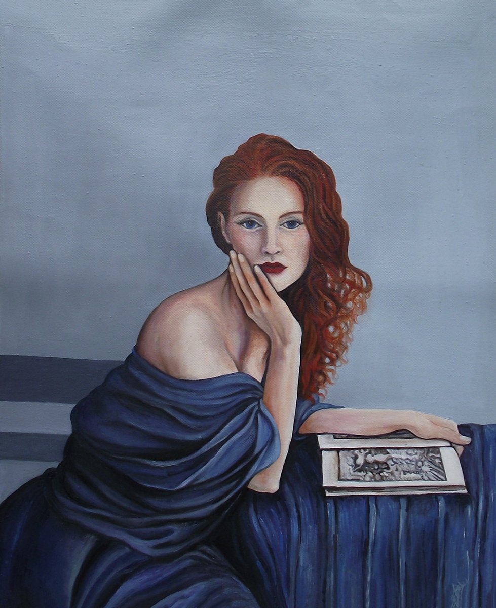 Lady in blue by Safir and Rifas Art
