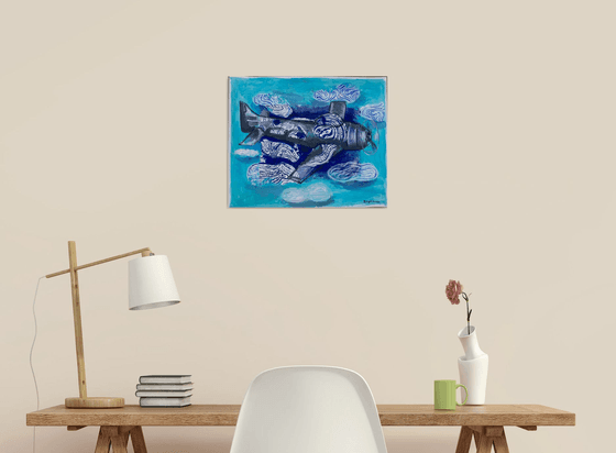 Flying into the clouds