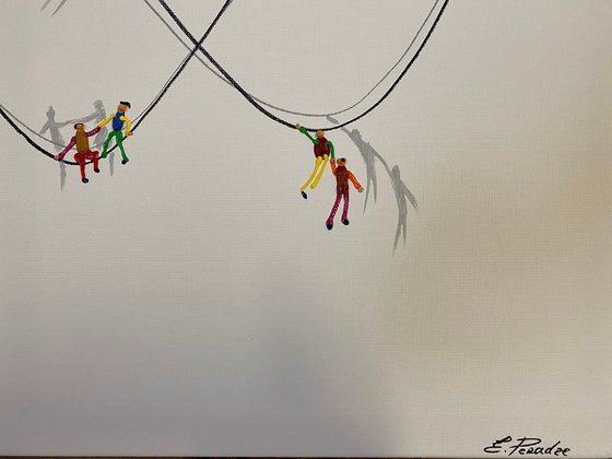 Action.3D Freedom People . Eka Peradze Art.