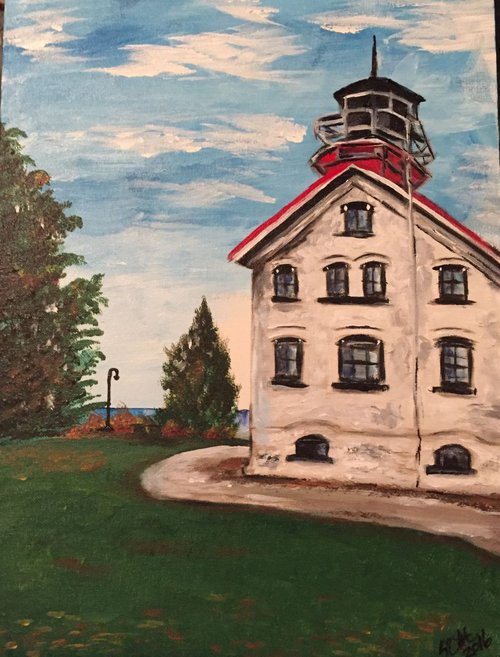Lighthouse Series #4 - Grand Traverse Light by Carolyn Shoemaker (Soma)