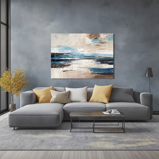 Azure Sandlines-Blue Beige Ochre