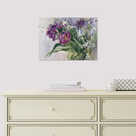 Spring Bouquet with Tulips