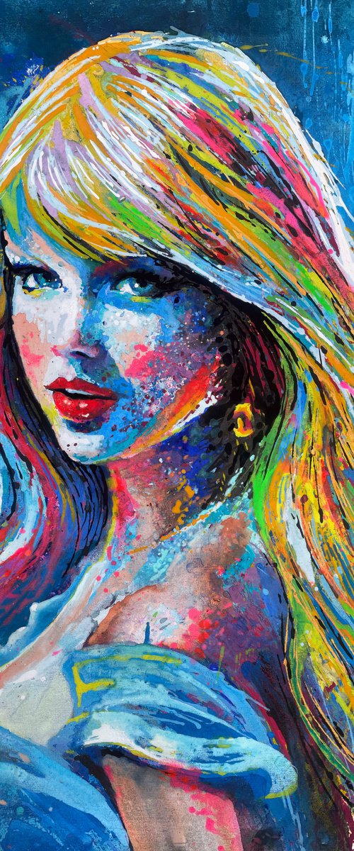 Taylor Swift in Blue by Erick Nogueda