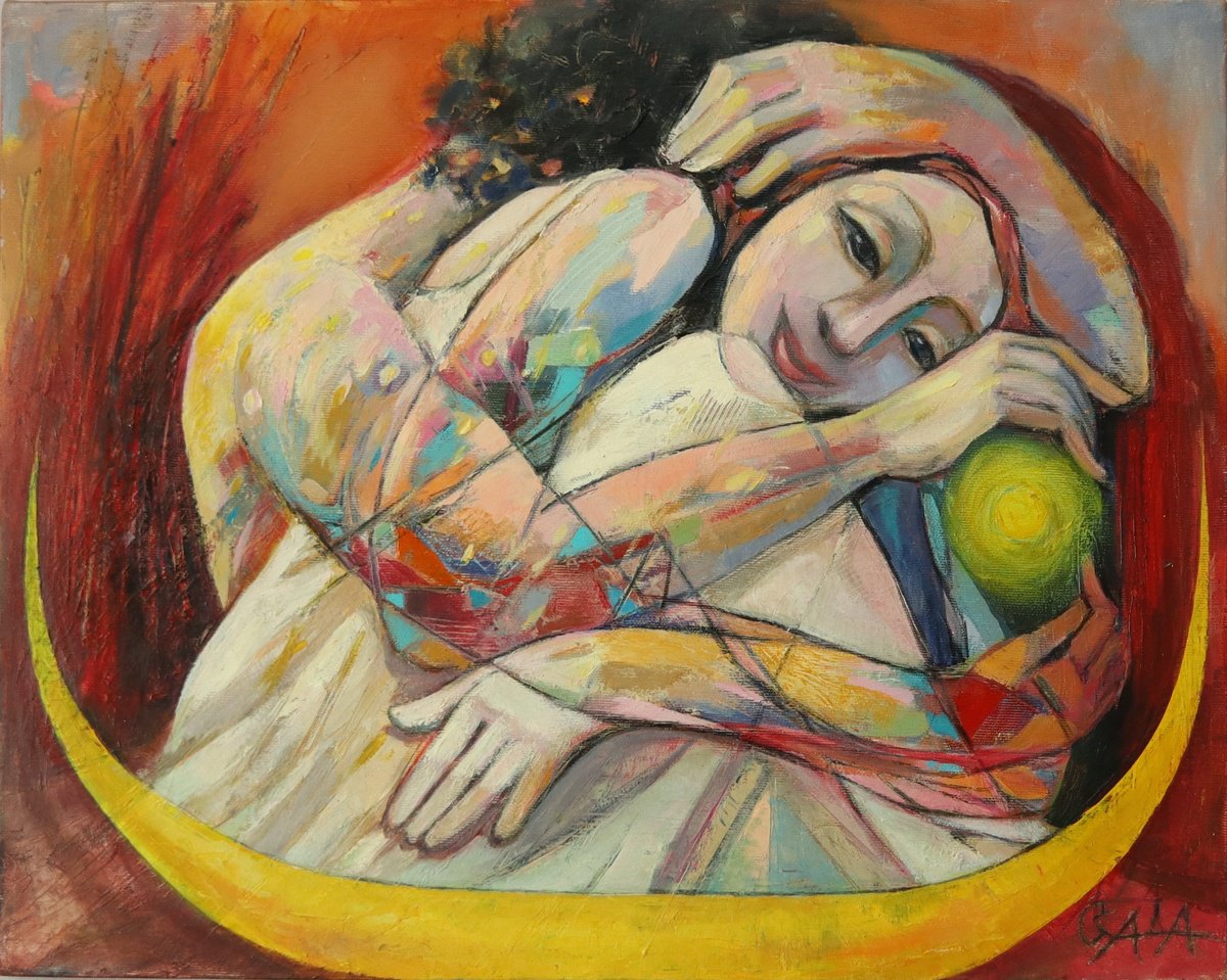 Expressive Oil Painting , Guiding Light By Galya Koleva, 20 X 16, Artwork For Sale On Artfinder