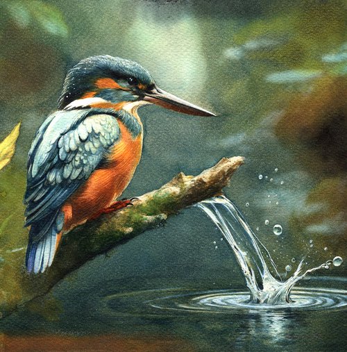Bird CCXLIVI - Kingfisher by REME Jr.