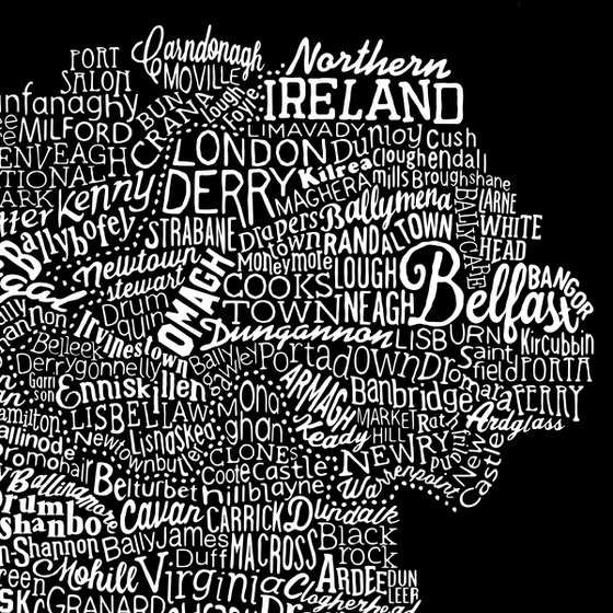Ireland Type Map (Black)