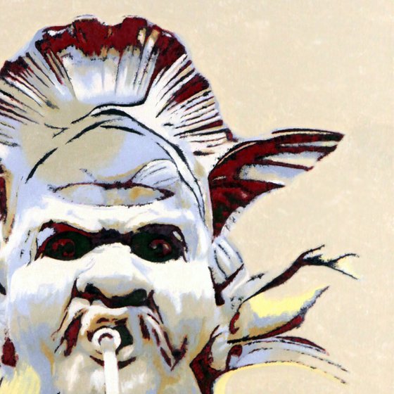 Mask with triton's head