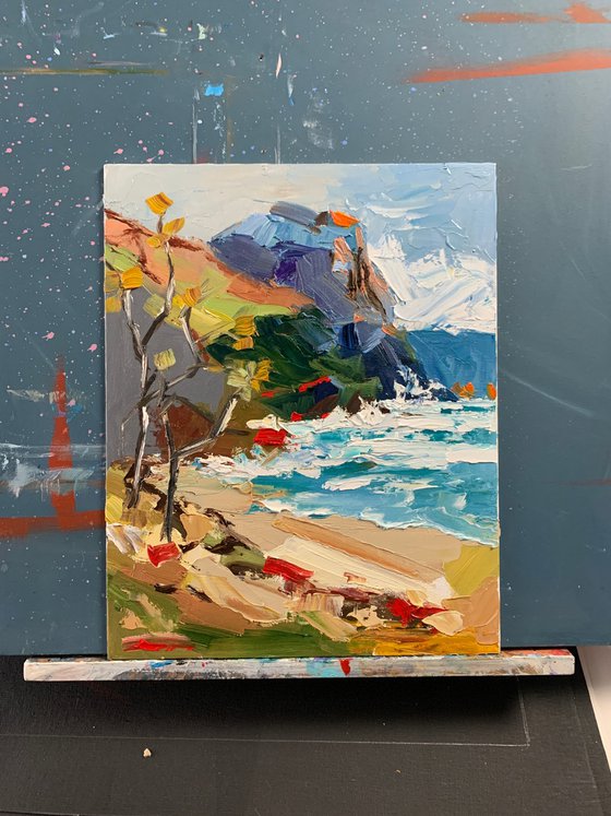 Sea shore.