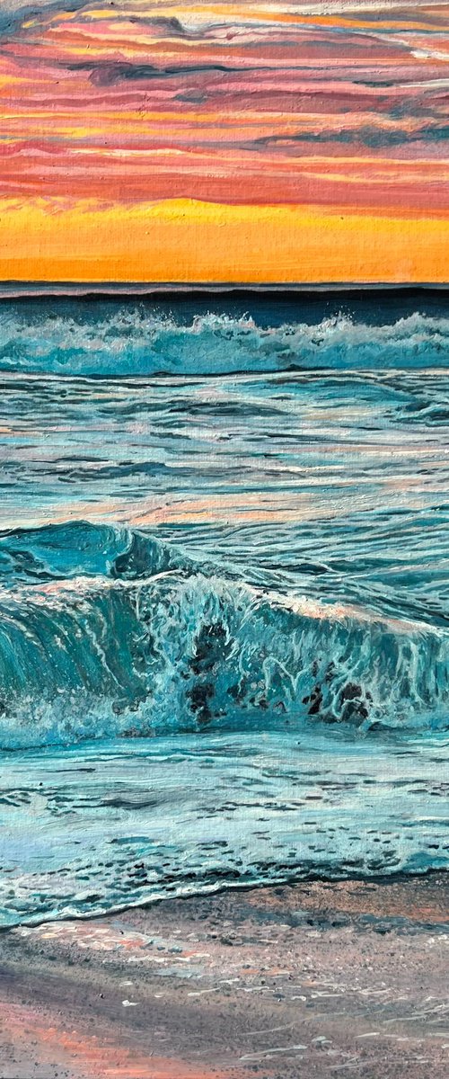 Sea on Fire by Daria Dudochnykova