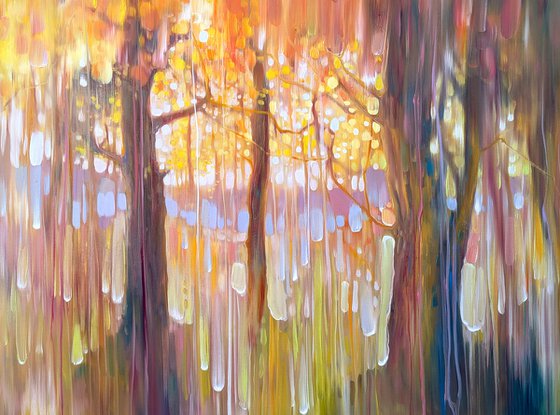 Abstract Autumn Wood