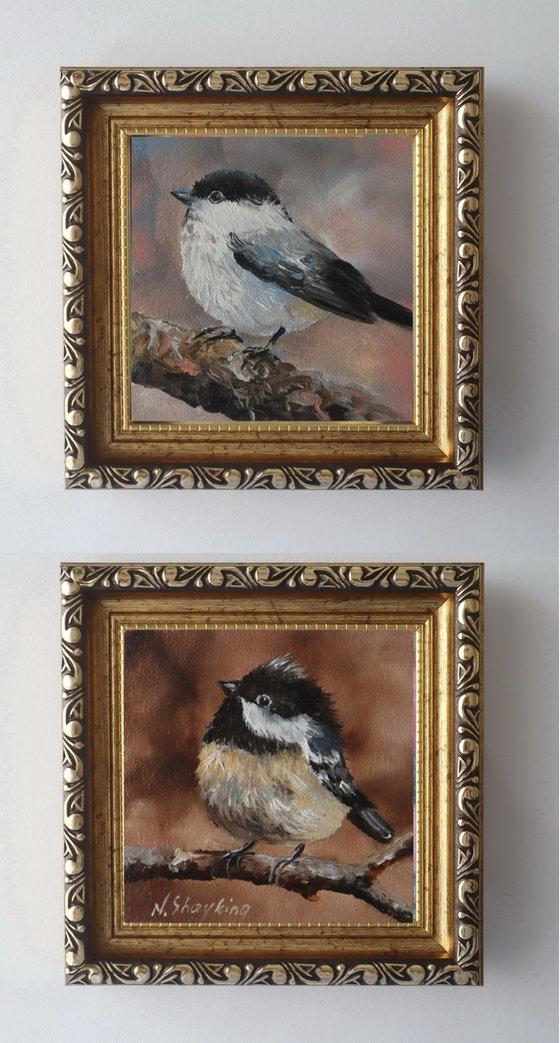 Birds in Golden Frames