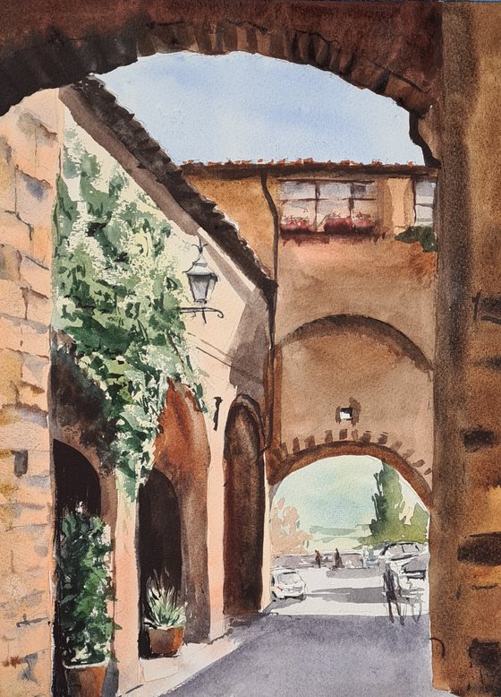 Arches in Montepulciano
